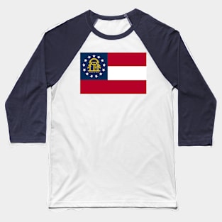 Flag of Georgia Baseball T-Shirt